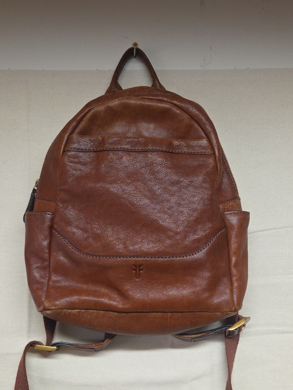 Frye Chestnut Leather Backpack - Brown
